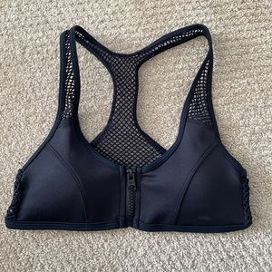 Abercrombie black swim top